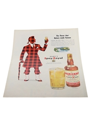 Gilbey's Spey Royal Blended Scotch Whisky Advertising Print 1951 - The Flavor That Nature Made Famous 22cm x 30cm