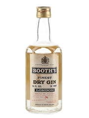 Booth's Finest Dry Gin Bottled 1960s 37.5cl / 40%