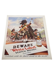 Dewar's Whisky Advertisement Print May 1953 - Never Varies 25.5cm x 36.5cm