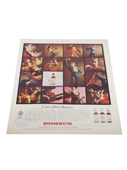 Domecq Sherry Advertisement Print 1964 - Unrivalled Masters 25.5cm x 35cm
