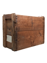 Rum Flagon Wooden Crate 1950s - FSO 62569 - Antwerp 53cm x 26cm x 39cm