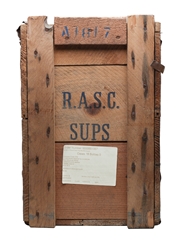 Rum Flagon Wooden Crate 1950s - FSO 62569 - Antwerp 53cm x 26cm x 39cm