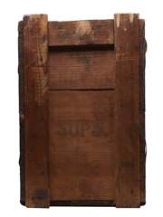 Rum Flagon Wooden Crate 1950s - FSO 14300 - Hamburg 53cm x 26cm x 39cm