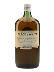 Buchanan's Black & White Spring Cap Bottled 1940s-1950s 75cl