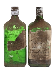 Gordon's Special Dry London Gin Bottled 1970s 2 x 75cl