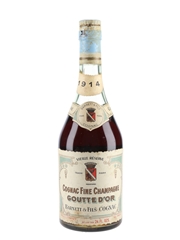 Barnett 1914 Fine Champagne Cognac Bottled 1960s 68cl / 40%