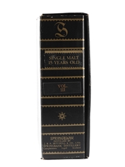 Springbank 15 Year Old Book Decanter Vol III Bottled 1980s - Consorzio Vinicolo 75cl / 43%