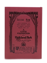 Highland Park A Good Foundation Ian Buxton 