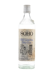 Soho Old London Dry Gin Bottled 1970s - Dias Da Silva 75cl