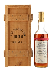 Macallan 1938 Handwritten Label Bottled 1980s - Gordon & MacPhail 75cl / 43%