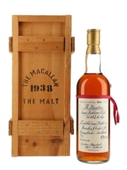 Macallan 1938 Handwritten Label Bottled 1980s - Gordon & MacPhail 75cl / 43%