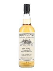 Springbank 1993 Cask 450 Cask Owner's Private Bottling 70cl / 55%