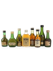 Assorted Armagnac & Cognac Bottled 1970s-1980s 8 x 3cl-5cl / 40%