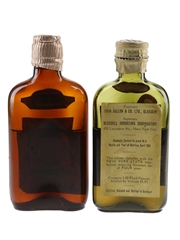 King William IV VOP & Sandeman Bottled 1930s-1940s 2 x 4.7cl-5cl