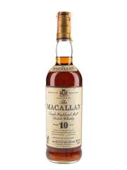 Macallan 10 Year Old Bottled 1980s - Giovinetti 75cl / 40%