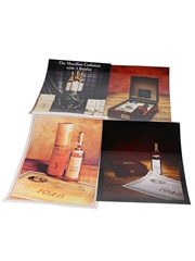 Assorted Macallan & Highland Park Promotional Prints