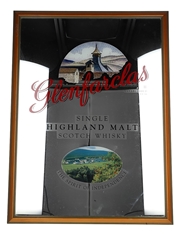 Glenfarclas Whisky Mirror The Spirit Of Independence 70cm x 52cm