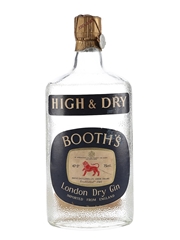 Booth's High & Dry Gin Bottled 1950s - SILVER 75cl / 47.5%