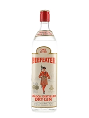 Beefeater London Distilled Dry Gin Bottled 1970s - NAAFI Stores 100cl / 47%