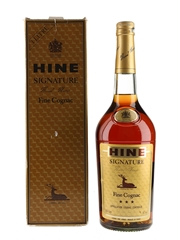 Hine Signature 3 Star Bottled 1980s - Duty Free 100cl / 40%