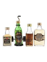 Assorted Single Malt Scotch Whisky Bottled 1970s-1980s 4 x 5cl