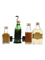 Assorted Single Malt Scotch Whisky Bottled 1970s-1980s 4 x 5cl