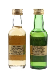 Pittyvaich 14 Year Old & Speyburn 12 Year Old Bottled 1990s - James MacArthur's 2 x 5cl / 54.4%