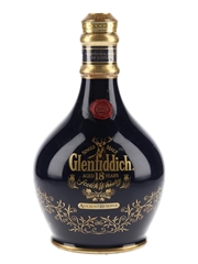 Glenfiddich 18 Year Old Ancient Reserve Bottled 1990s - Blue Ceramic Decanter 70cl / 43%