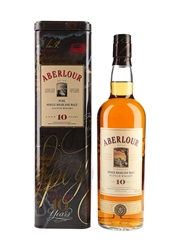 Aberlour 10 Year Old Bottled 1990s - Presentation Tin 70cl / 40%
