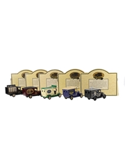 Set of Five Collectible Model Vans Lledo Collectibles - Promotional Models 