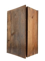 Teacher's Wooden Box 1930s The Whisky Of The Good Old Days - The Right Spirit 42cm x 26.5cm x 18cm
