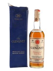 Glenlivet 20 Year Old Bottled 1970s - Baretto 75cl / 45.7%