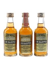 IW Harper 4 Year Old Bottled 1970s 3 x 5cl / 43%