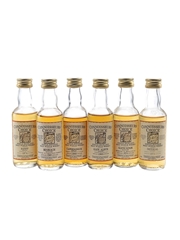 Assorted Connoisseurs Choice Speyside Single Malt Whisky Bottled 1980s 6 x 5cl / 40%