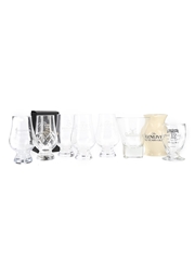 Assorted Whisky Glasses & Jug