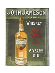 John Jameson & Son's 6 Year Old Tin Sign  40cm x 30cm