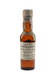 Buchanan's Black & White Spring Cap Bottled 1940s-1950s - Fleischmann Distilling 4.7cl / 43.4%