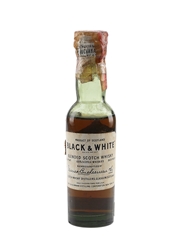 Buchanan's Black & White Spring Cap Bottled 1950s - Fleischmann Distilling 4.7cl / 43.4%