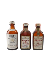 Bell's 8 & 12 Year Old Transportation & Bell's Afore Ye go Bottled 1950s - Heublein & Bros 3 x 4.7cl-5cl