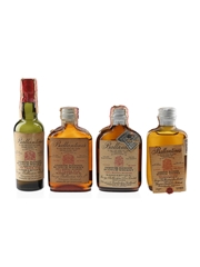 Ballantine's Finest Bottled 1940s-1950s - 21 Brands Inc 4 x 4.7cl / 43%