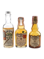 James Martin's 12, 15 Year Old & VVO Bottled 1940s-1950s - US Import 3 x 4cl / 44%