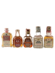 Assorted Blended Scotch Whisky Bottled 1940s-1950s 5 x 5cl