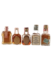 Assorted Blended Scotch Whisky Bottled 1940s-1950s 5 x 5cl