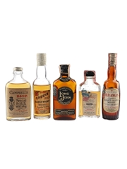 Assorted Blended Scotch Whisky Bottled 1930s-1950s 5 x 4.7cl-5cl