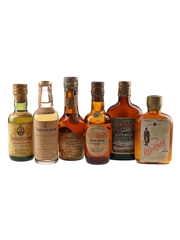 Assorted Blended Scotch Whisky Bottled 1930s-1950s 6 x 4.7cl-5cl