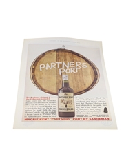 Sandeman Sherry Advertisement Print 1960s - Partners Port 36.5cm x 25.5cm