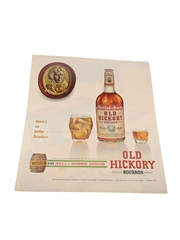 Old Hickory Bourbon Whiskey Advertising Print 1950s - There's No Better Bourbon 35.5cm x 25.5cm
