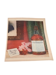 Old Forester Bourbon Whiskey Advertising Print 1940s - There Is Nothing Better In The Market 35.5cm x 26cm