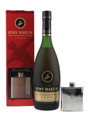 Remy Martin VSOP & Steel Flask Bottled 1990s - Ireland Import 70cl / 40%