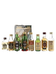 Assorted Speyside Single Malt Whisky Bottled 1970s-1980s 8 x 5cl